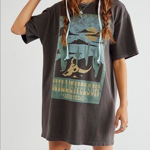 Daydreamer x Free People Willie Nelson Tee Dress XS